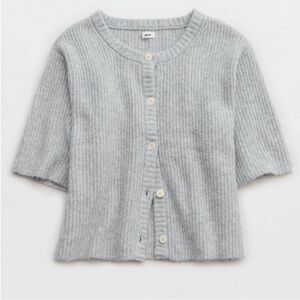 Aerie Unreal Short Sleeve Cardigan